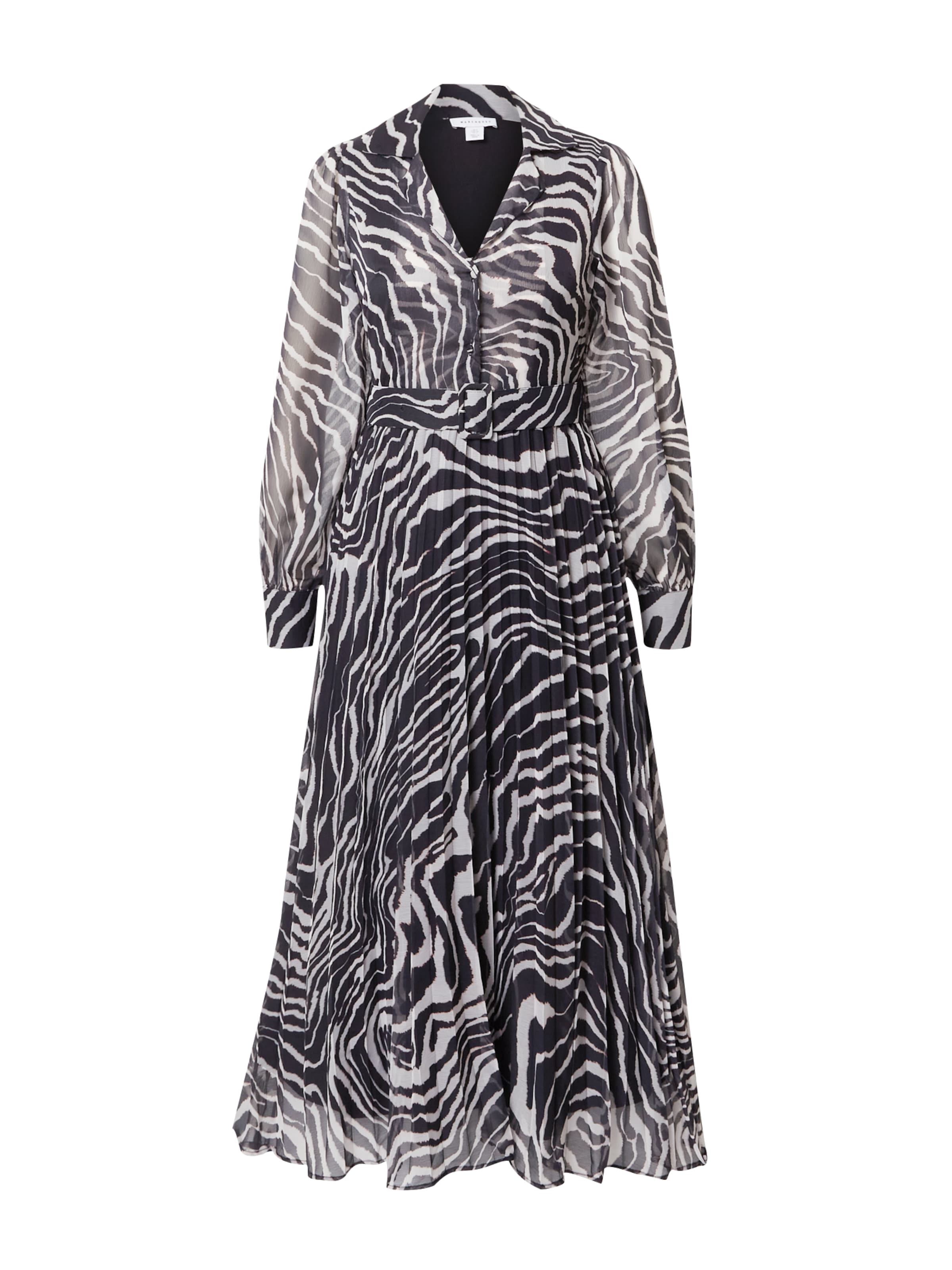 Warehouse Платье-рубашка в Синий: спереди