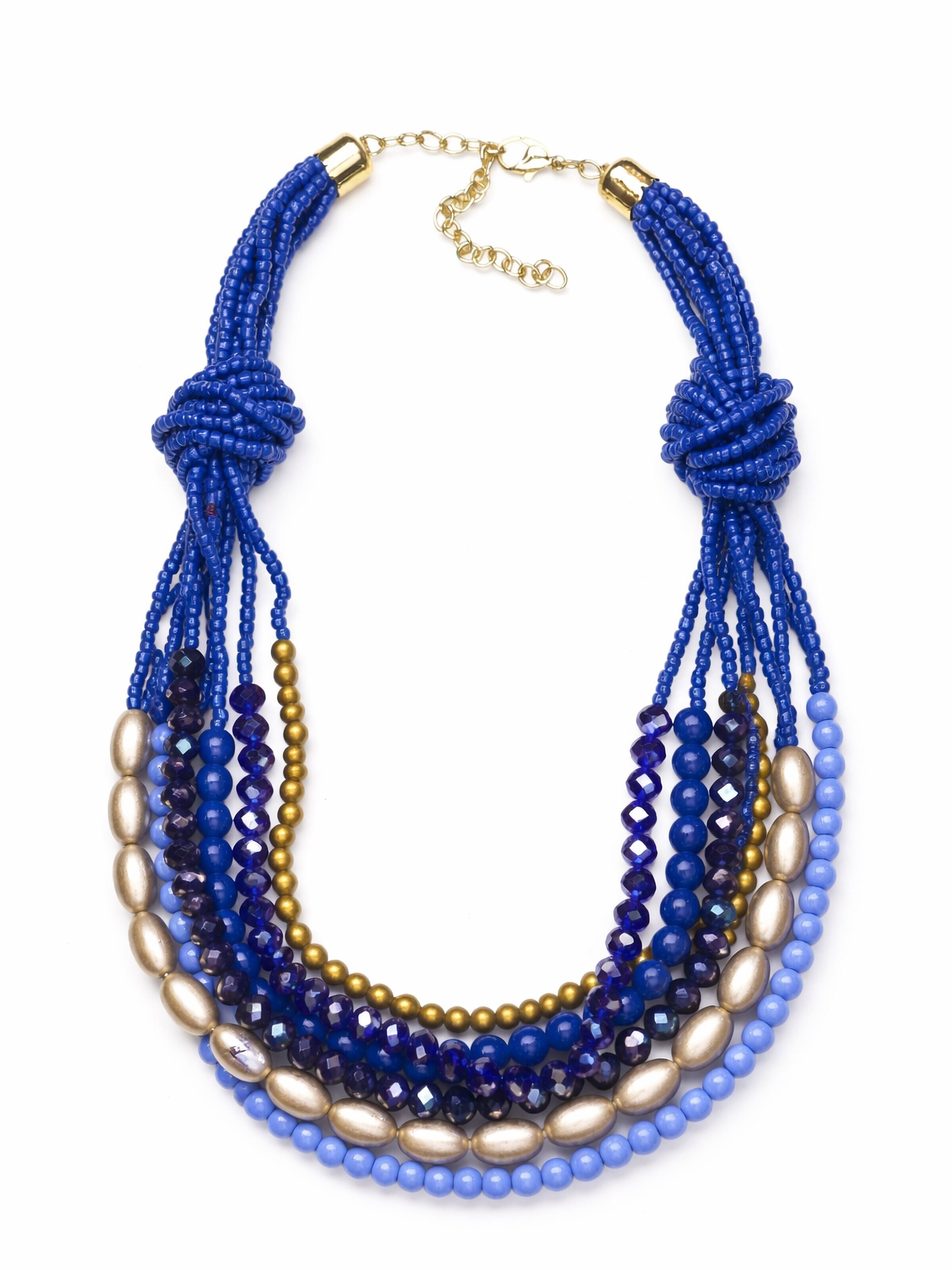 COLLEZIONE ALESSANDRO Necklace 'Nele' in Blue: front
