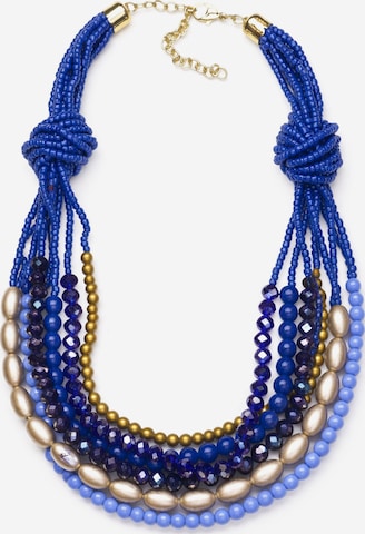COLLEZIONE ALESSANDRO Necklace 'Nele' in Blue: front