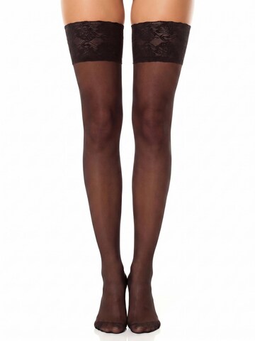 GLAMORY Hold-up stockings 'Deluxe 20' in Black: front