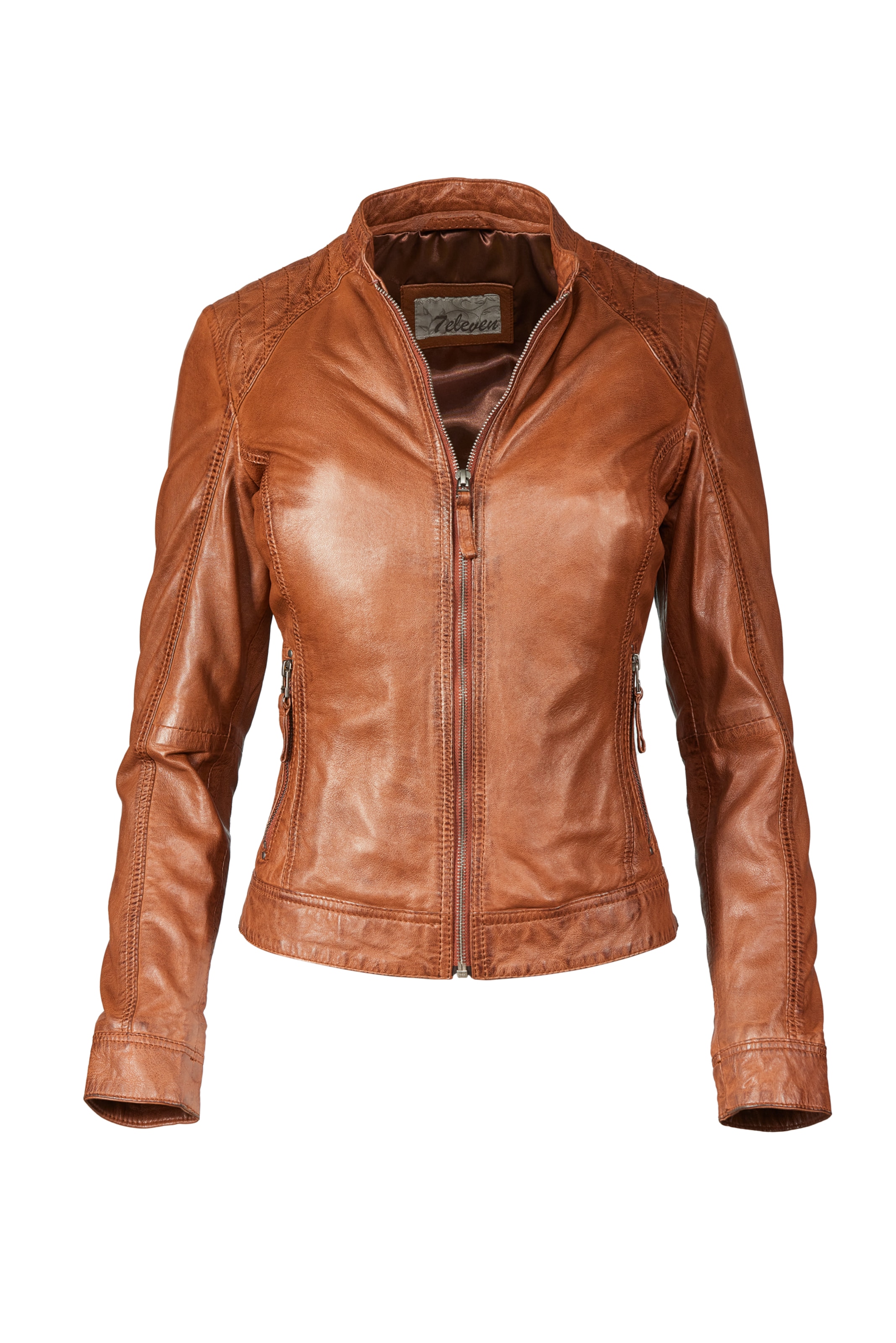 7ELEVEN Between-season jacket 'SERosali' in Brown: front