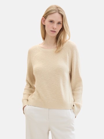 TOM TAILOR Pullover in Beige: Vorderseite