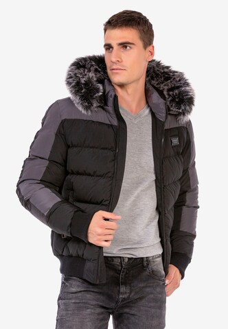 CIPO & BAXX Winterjacke in Schwarz