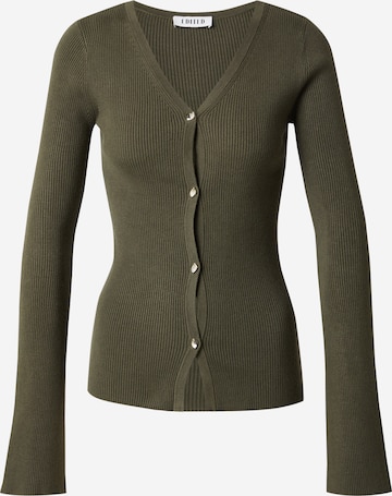 EDITED Neuletakki 'Davi' värissä vihreä: etupuoli