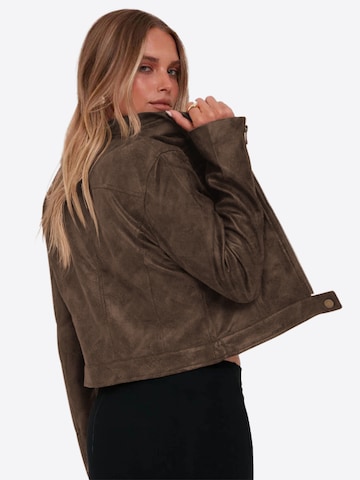 Imily Bela Prechodná bunda - Hnedá: zadná strana