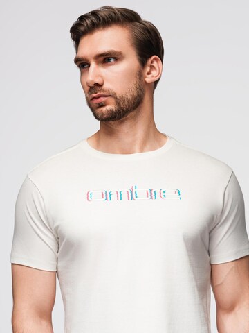 Ombre T-Shirt in Weiß