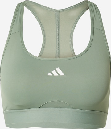 ADIDAS PERFORMANCE Спортивный бюстгальтер 'PWRCT' в Зеленый: спереди