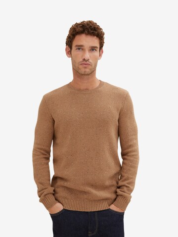 TOM TAILOR Sweater in Beige: front