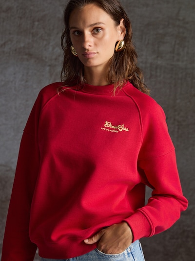 Grimelange Sweater majica veličine XS u pastelno žuta / crvena, Pregled proizvoda