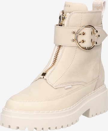 Nubikk Lace-Up Ankle Boots 'Fae Ray' in Beige: front