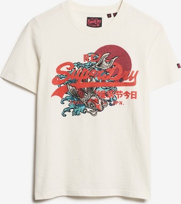Superdry Футболка 'TOKYO' в Белый: спереди