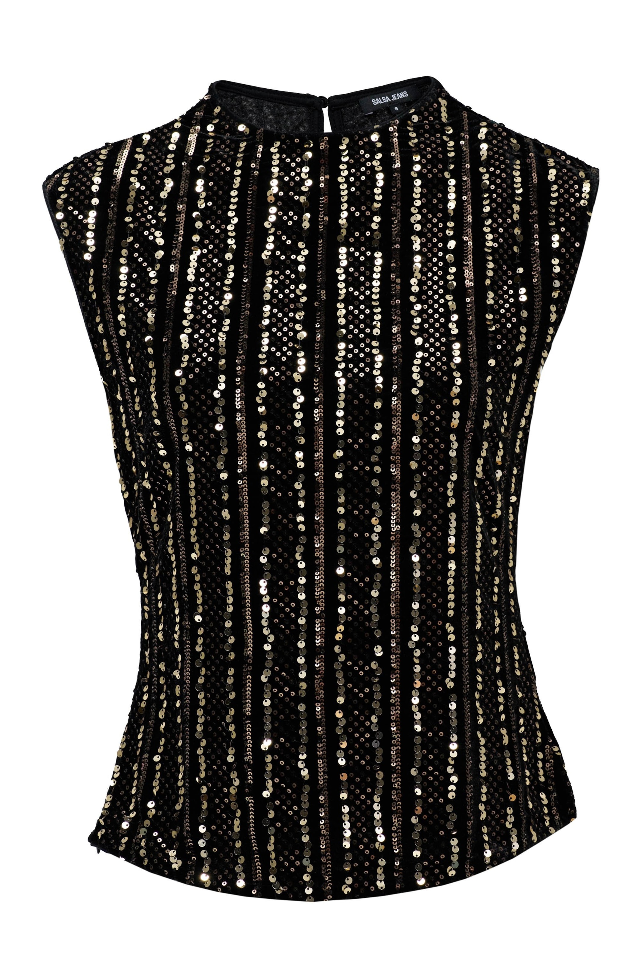 Salsa Jeans Tops in Schwarz: Vorderseite