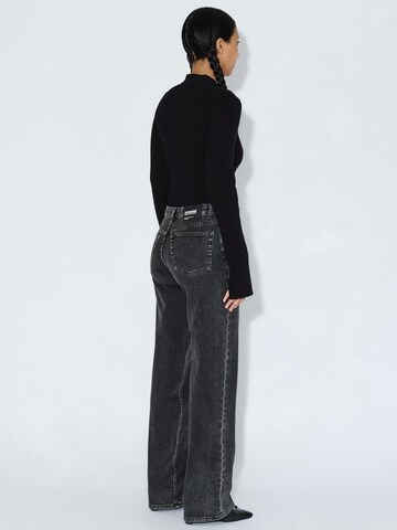 Dr. Denim Regular Jeans 'Addy Mid Straight' in Black