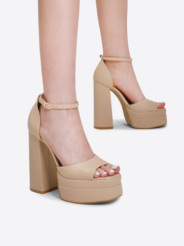 Dream Pairs Strap Sandals in Beige