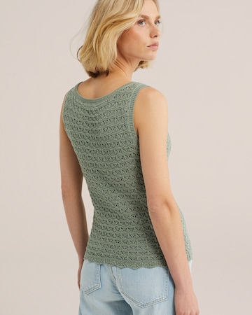 WE Fashion Вязаный топ в Зеленый