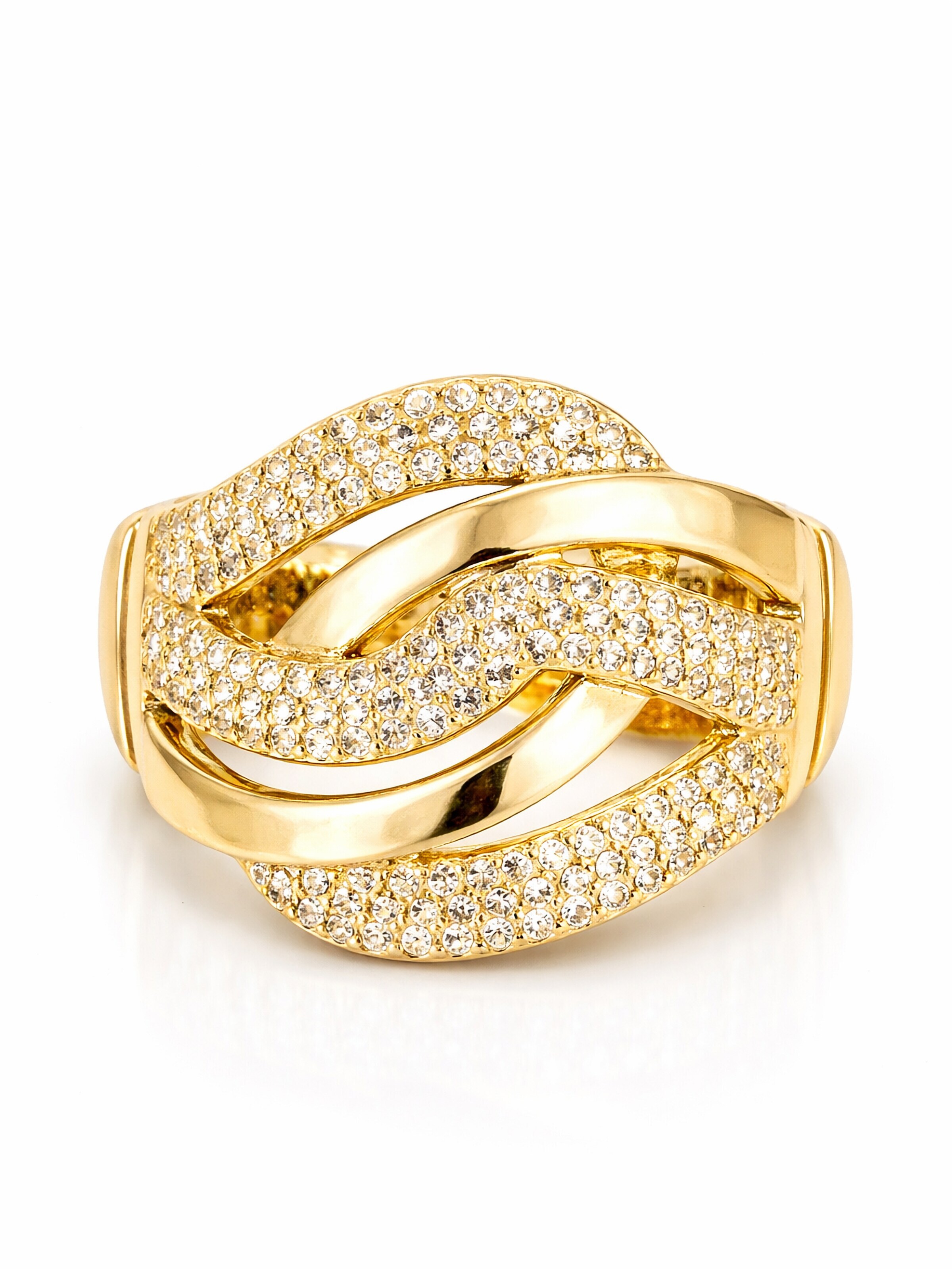 COLLEZIONE ALESSANDRO Ring 'Paris' in Gold: front