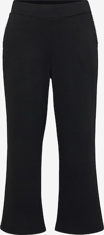 Vero Moda CurveWide Leg/ Široke nogavice Hlače 'VMCDAISY' - crna boja: prednji dio