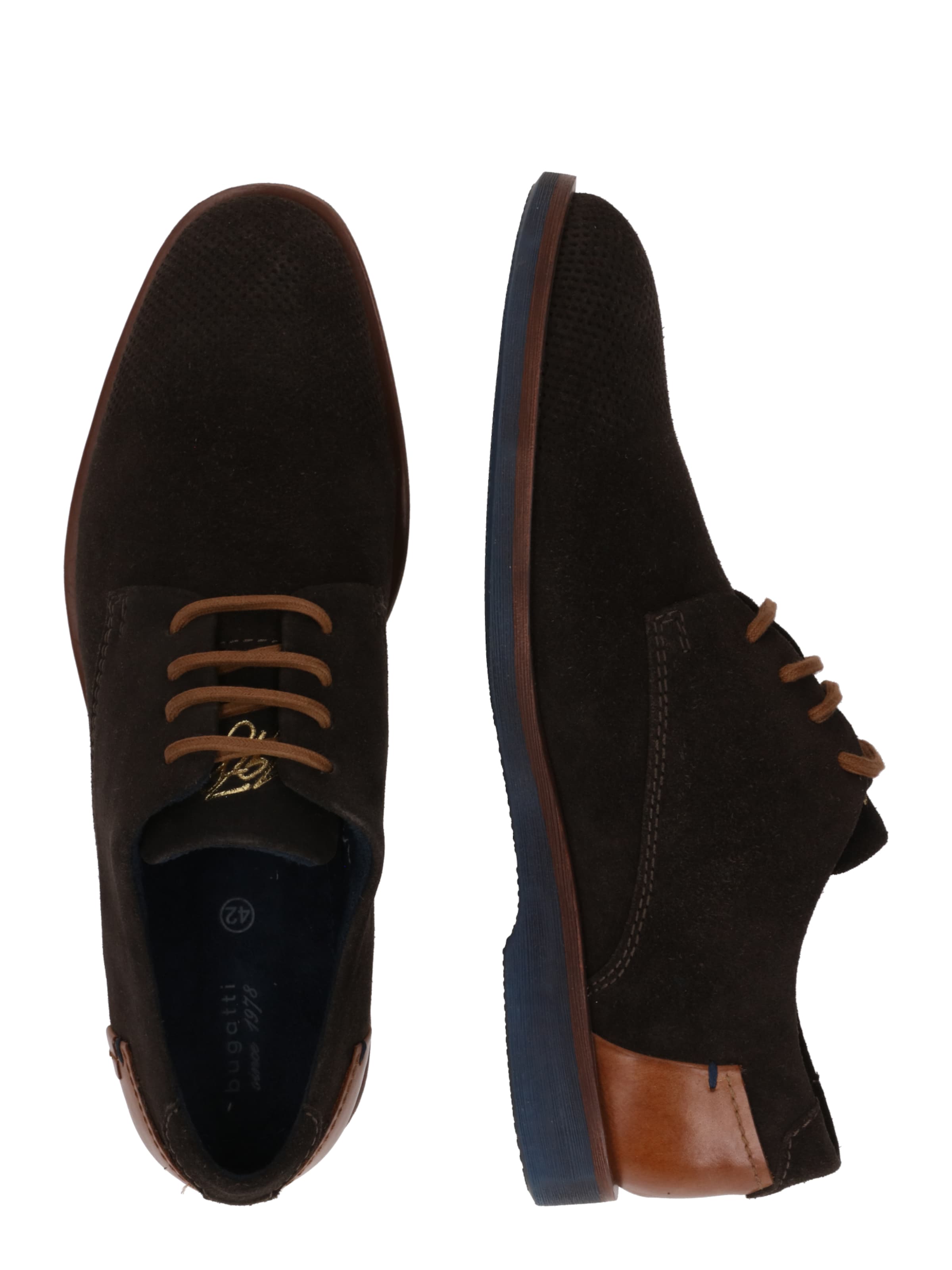 bugatti Обувки с връзки 'Melchiore' в кафяво: отстрани