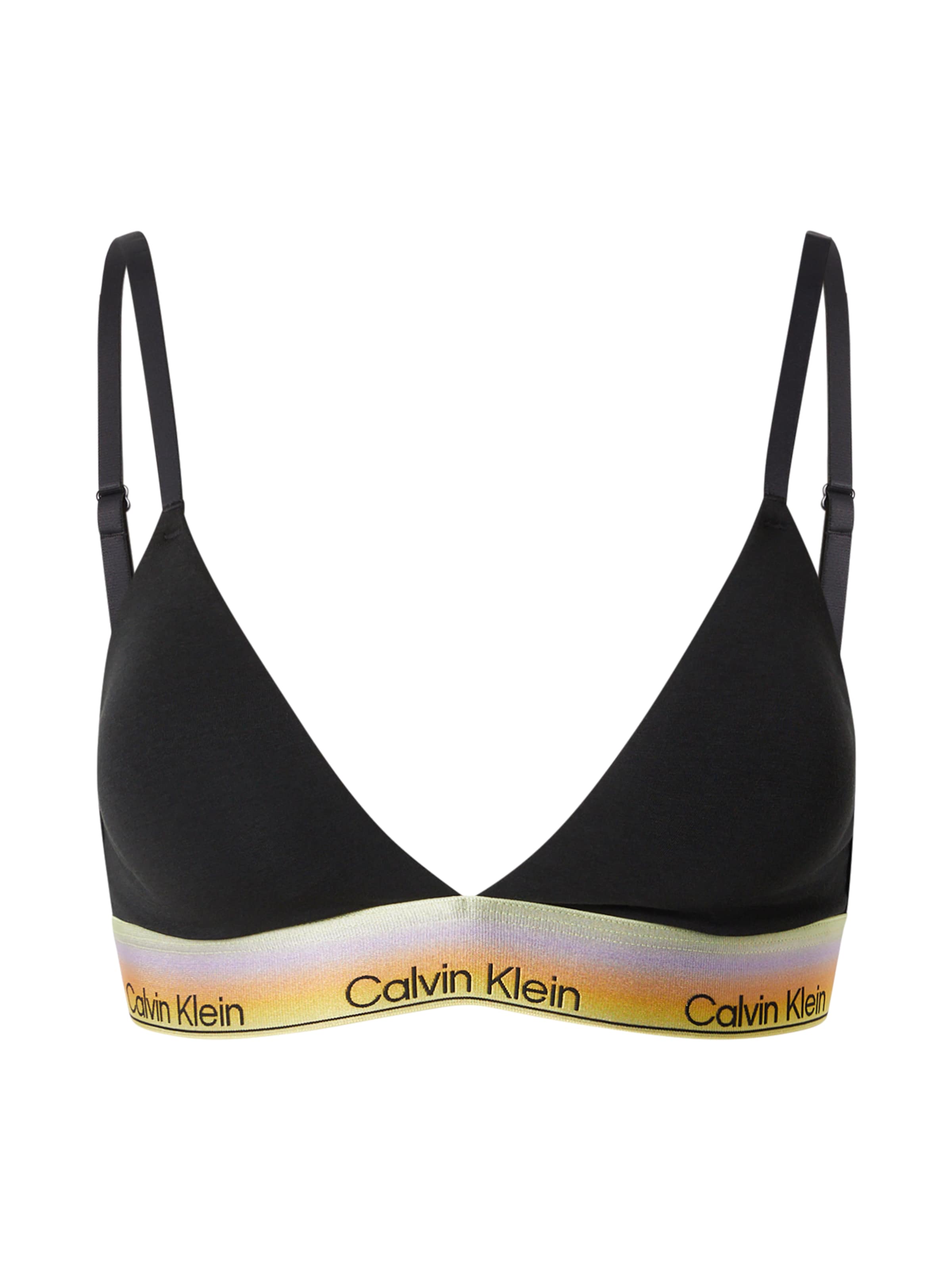 Calvin Klein Underwear Треугольник Бюстгальтер в Черный: спереди