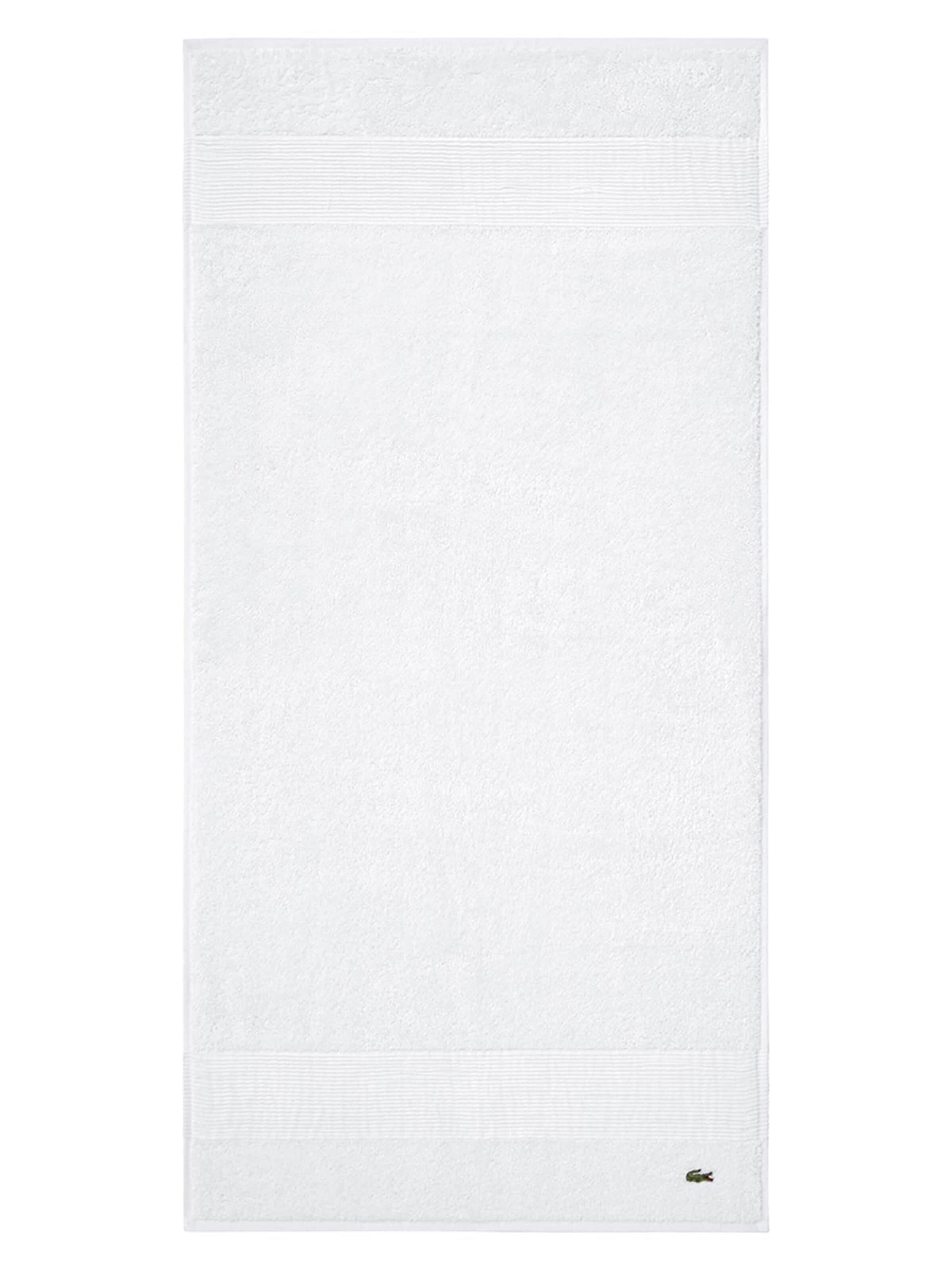 LACOSTE Handtuch 'LLECROCO'‌ in Weiß: Vorderseite