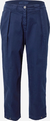 BRAX Pleat-Front Pants 'MELO' in Blue: front