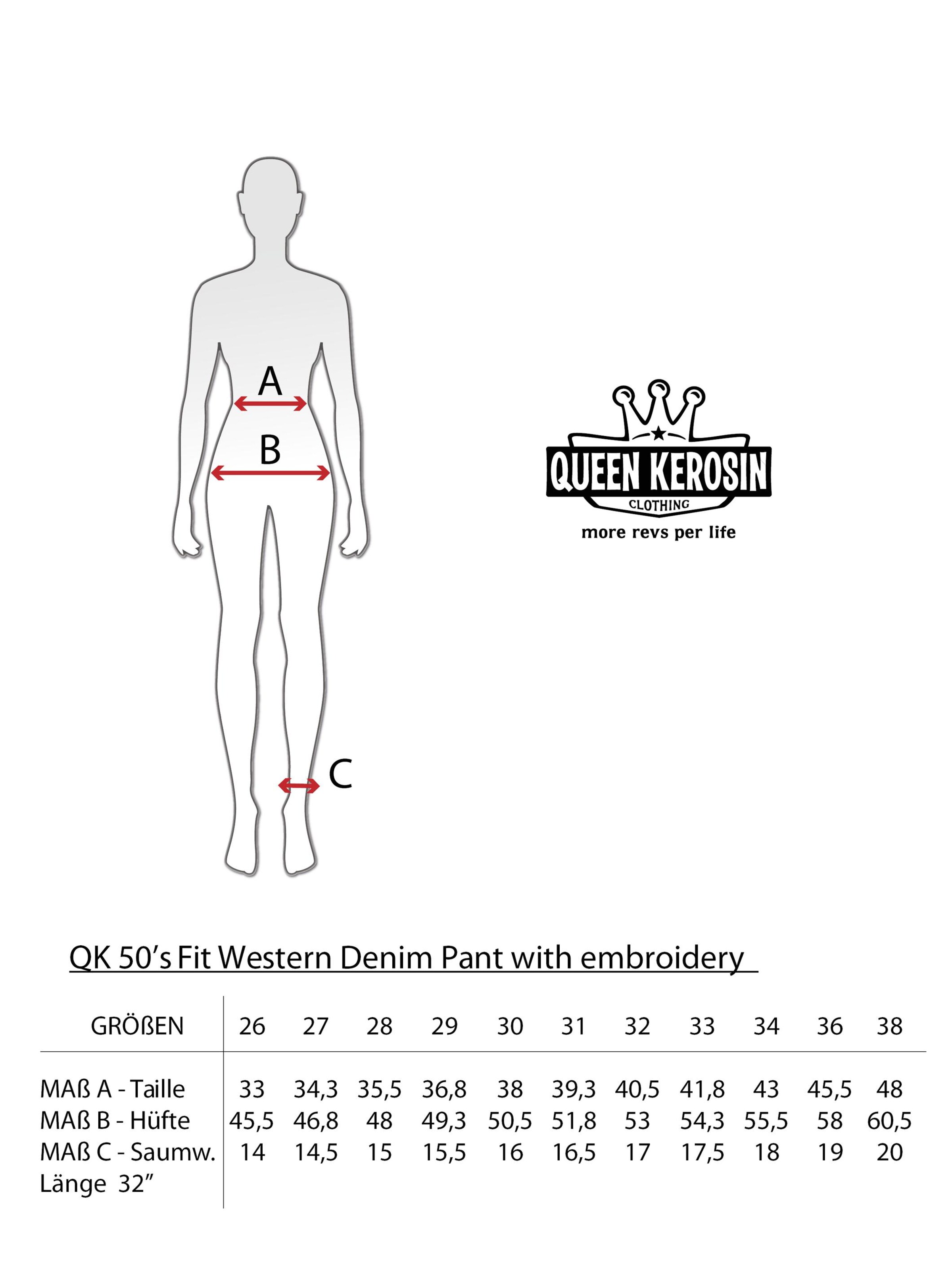 Queen Kerosin Slimfit Jeans‌‌‌‌‌‌‌‌‌‌ in Blau