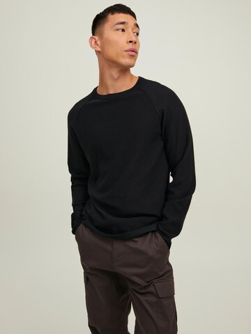 JACK & JONES Pullover 'Berg' in Schwarz: predná strana