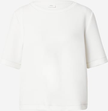 s.Oliver BLACK LABEL - Sweatshirt em branco: frente