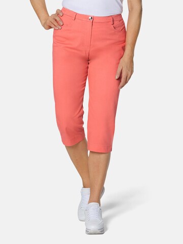 Regular Pantalon Goldner en orange : devant