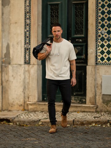 T-Shirt 'Nils' DAN FOX APPAREL en beige