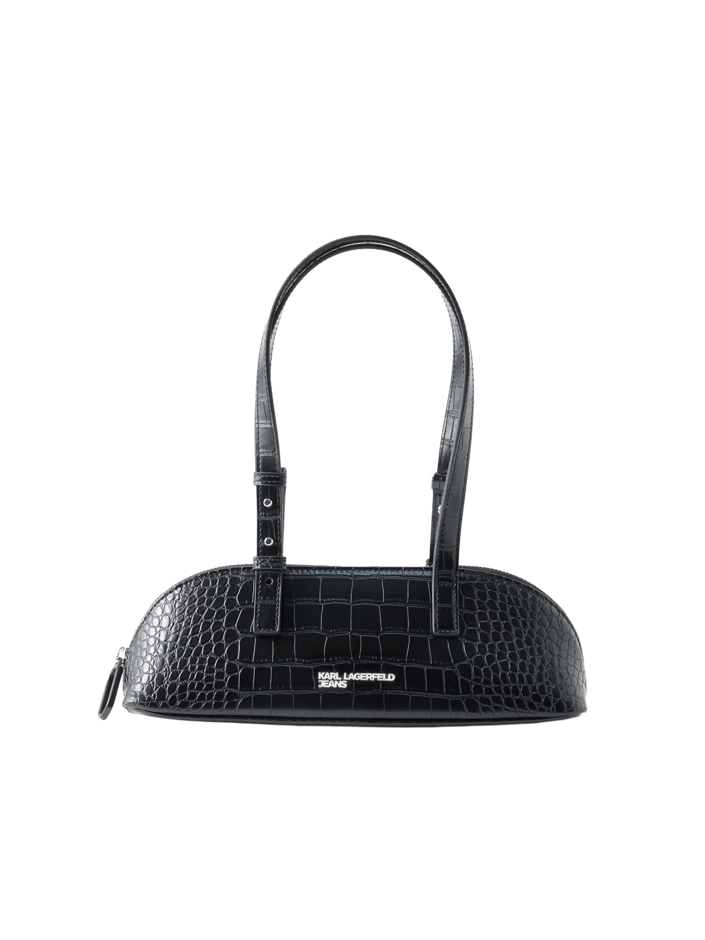 KARL LAGERFELD JEANS - Bolso de hombro en negro: frente