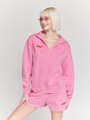 UNFOLLOWED x ABOUT YOU Sweatshirt 'BUBBLEGUM' in Pink: front