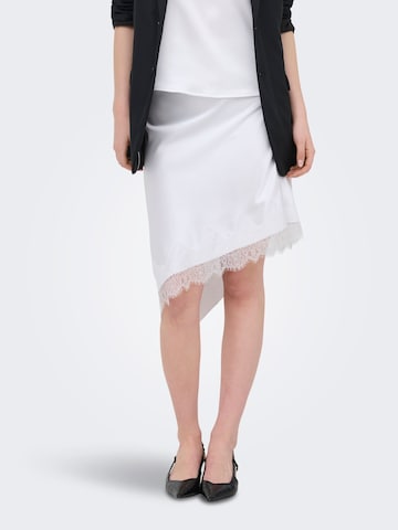 Jupe 'ONLFaraya' ONLY en blanc : devant