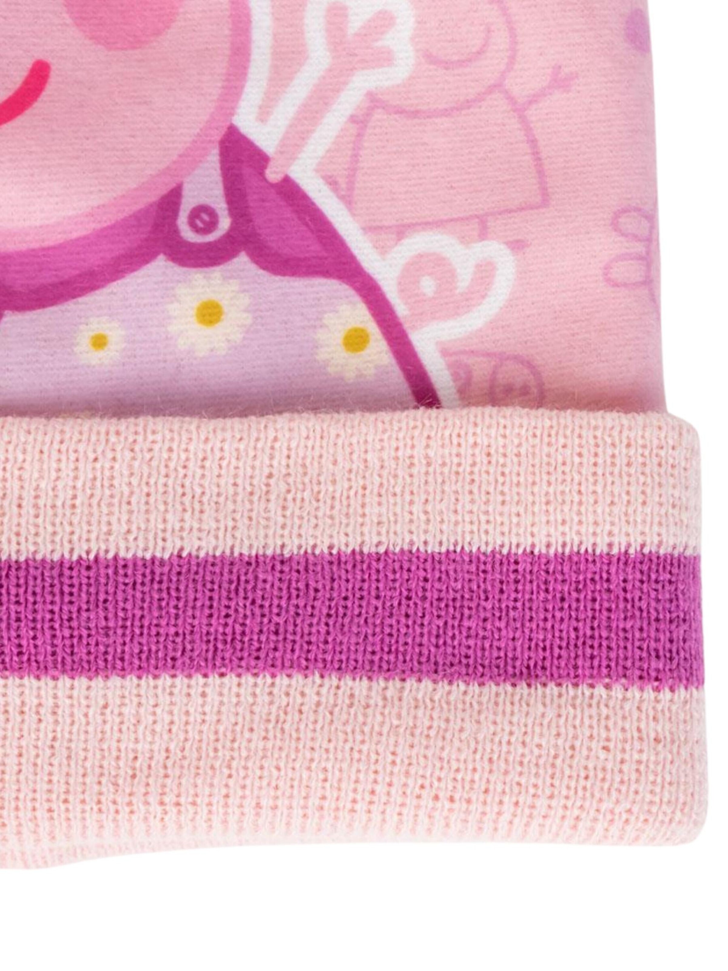 Bonnet 'Peppa Pig 2-teiliges Set – Mütze und Handschuhe' Cerdá en rose