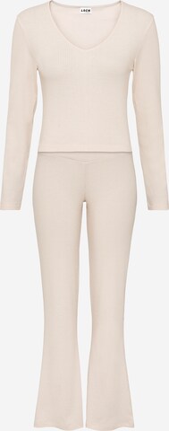 LSCN by LASCANA - Pijama en beige: frente