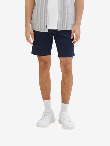 TOM TAILOR Regular Shorts in Blau: predná strana