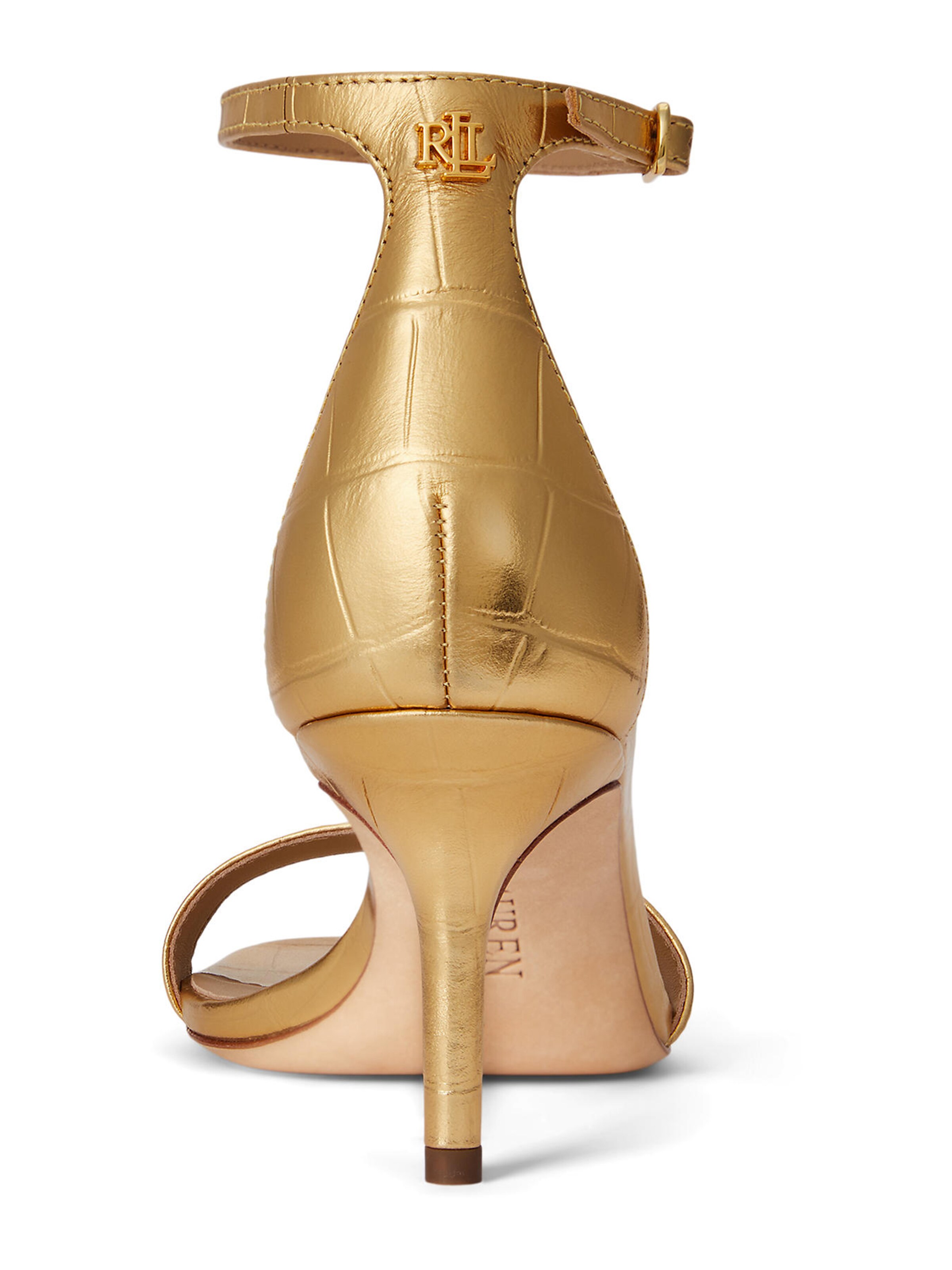Lauren Ralph Lauren Strap sandal 'ALLIE' in Gold