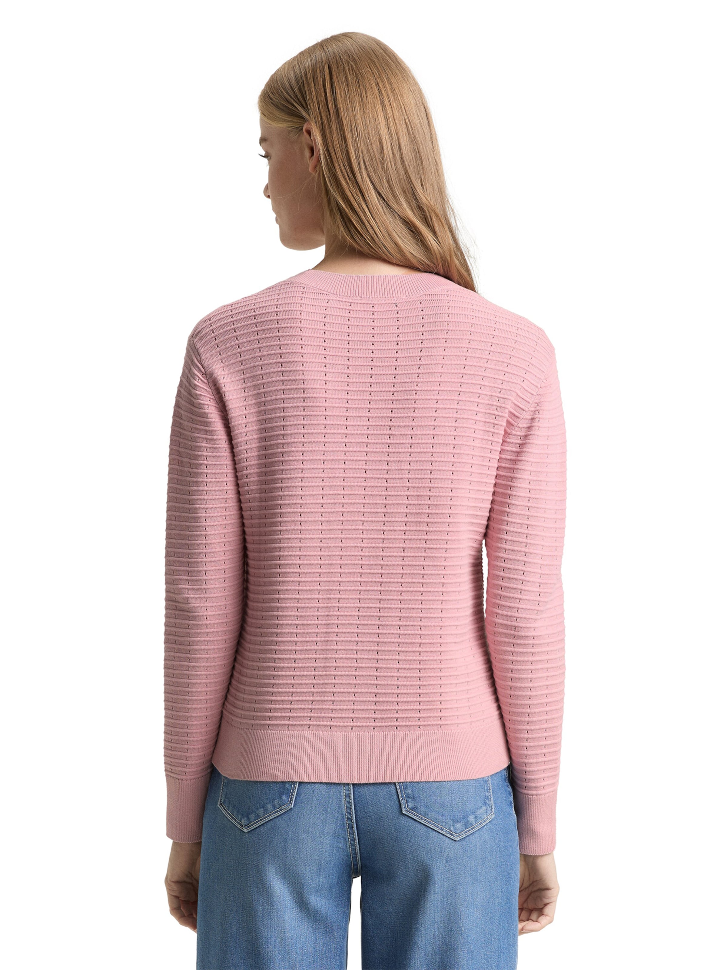 TOM TAILOR DENIM Pullover i pink