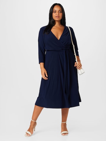 Lauren Ralph Lauren Plus Kleid 'LYNA' in Blau