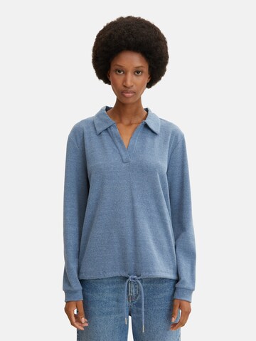 Sweat-shirt TOM TAILOR en bleu : devant