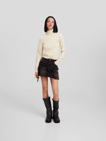 Pull-over Bershka en beige