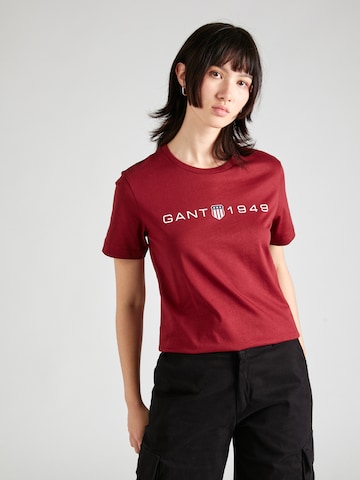 GANT - Camiseta en rojo: frente