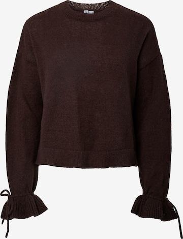 PIECES Sweater 'PCFie' in Brown: front
