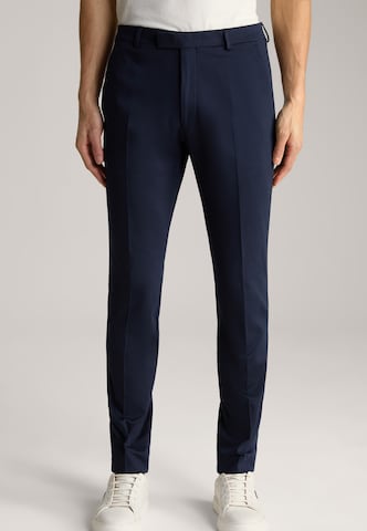 JOOP! Slim fit Pleated Pants 'Gun' in Blue: front