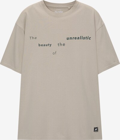 Pull&Bear T-Shirt 'MECHANIC LADY' in dunkelblau / stone / schwarz, Produktansicht