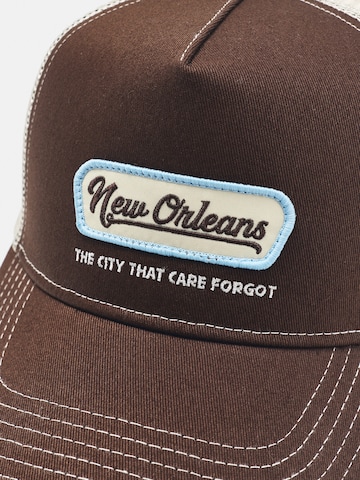 Pull&Bear Sapkák 'GORRA NEW ORLEANS' - barna