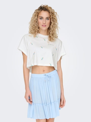 ONLY - Camiseta 'KITA' en blanco: frente