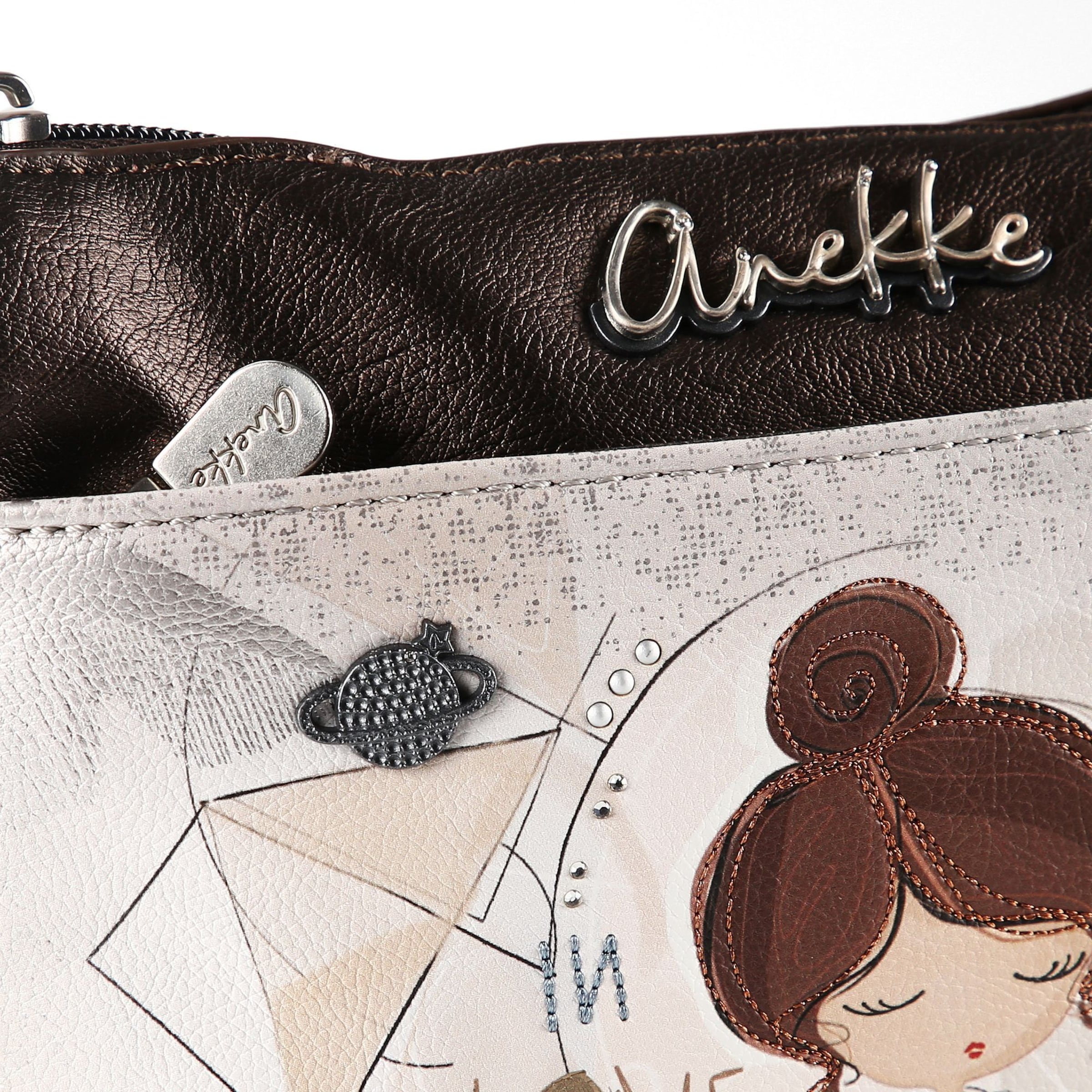 Anekke Schultertasche 'Sophia' in Braun