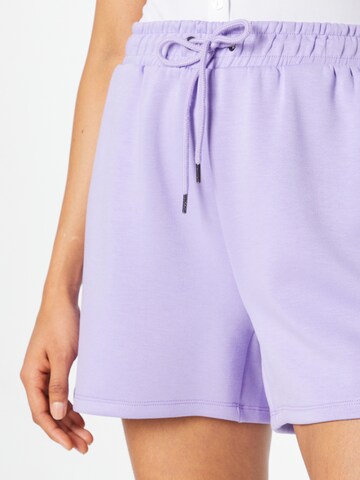 MSCH COPENHAGEN Loose fit Trousers 'Isora Ima' in Purple