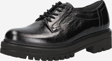 GABOR Δετό παπούτσι σε μαύρο: μπροστά